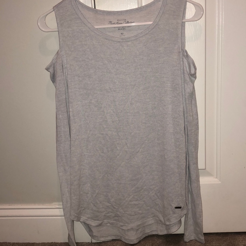 hollister open shoulder sweater
